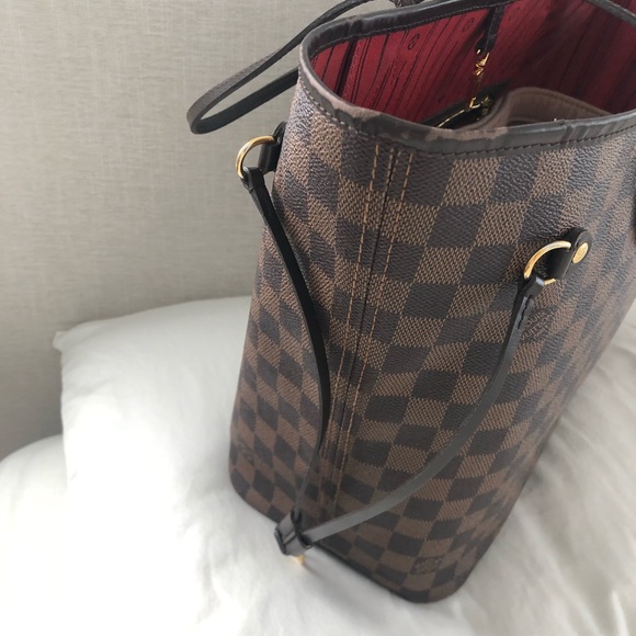 Authentic Louis Vuitton neverfull MM damier ebene tote bag - Picture 4 of 8